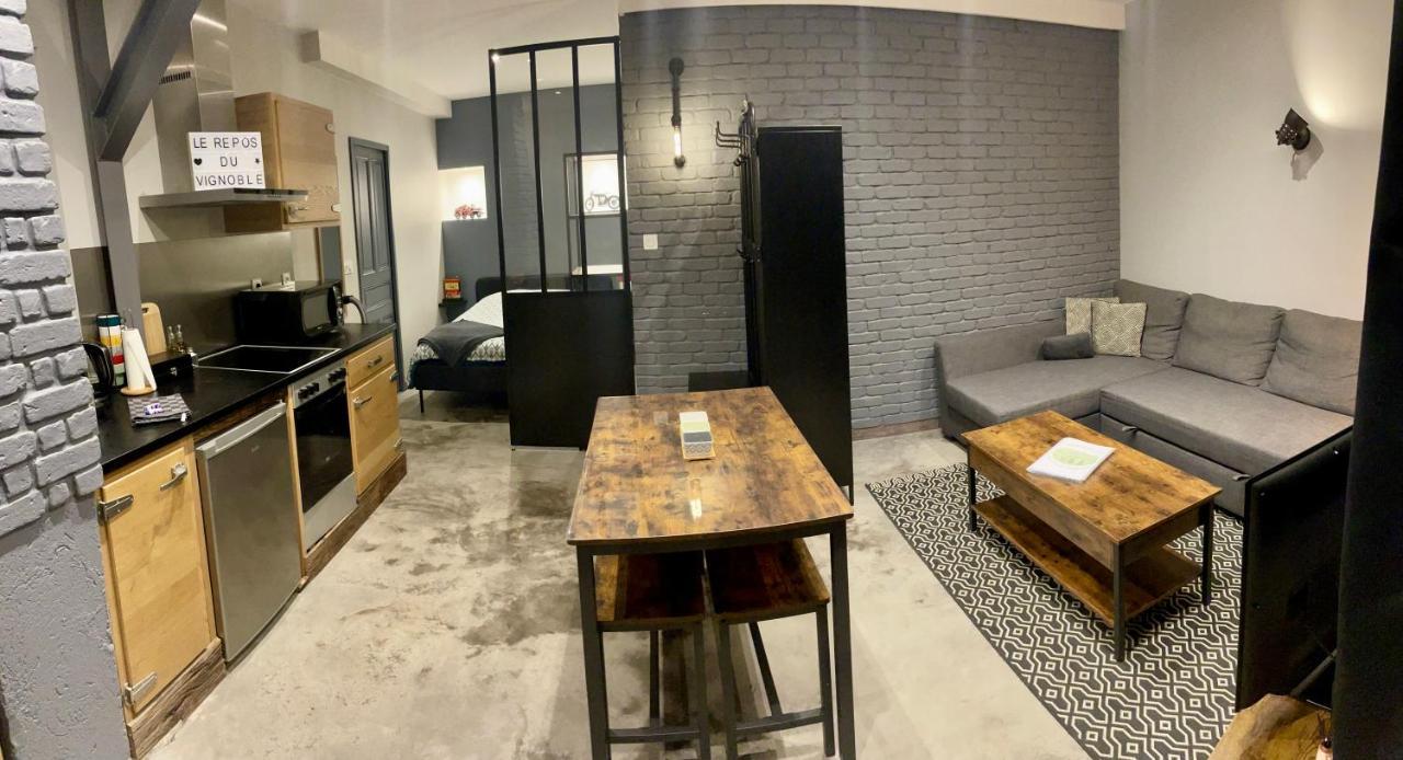 Le Repos Du Vignoble Apartment รีโบวิลเล ภายนอก รูปภาพ